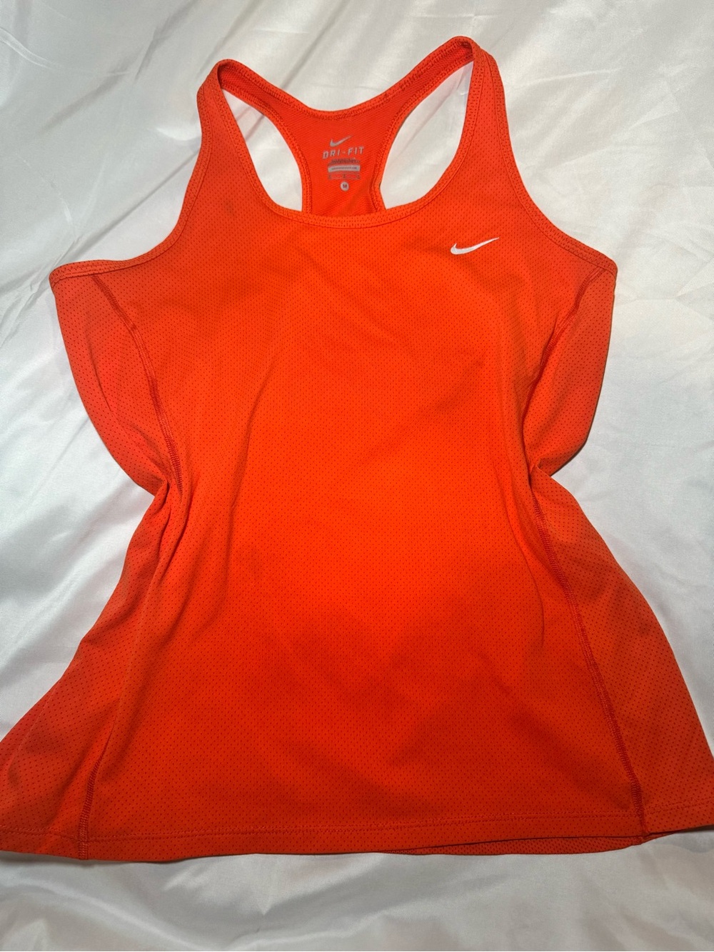 Nike Orange Dri-FIT Racerback Tank Top